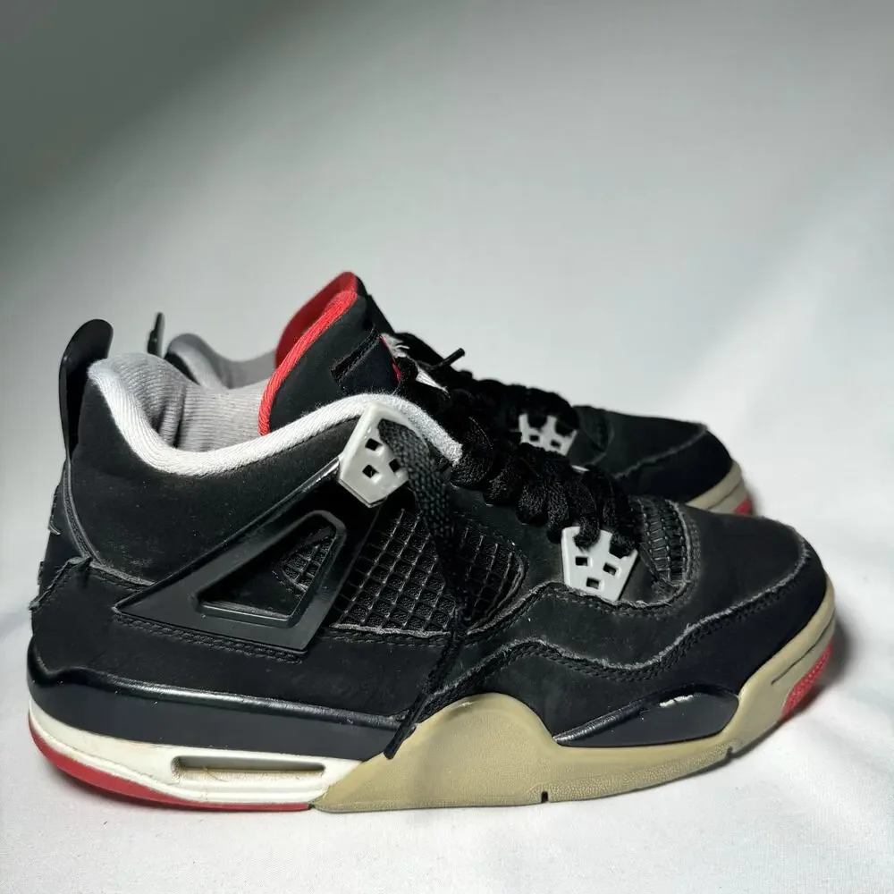 Size 6.5 - Nike Air Jordan 4 Retro OG GS Bred 2019 Men's Shoes